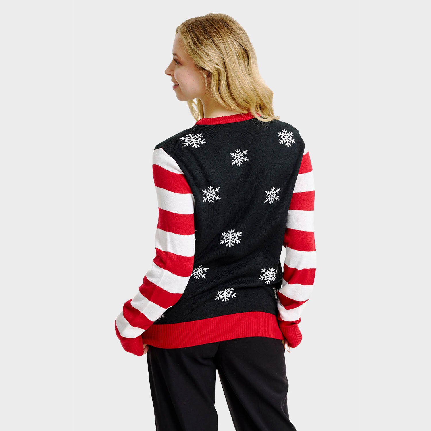 Candy cane julesweater - Dame